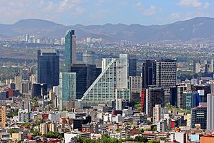 Skyline of Mexico City financial district