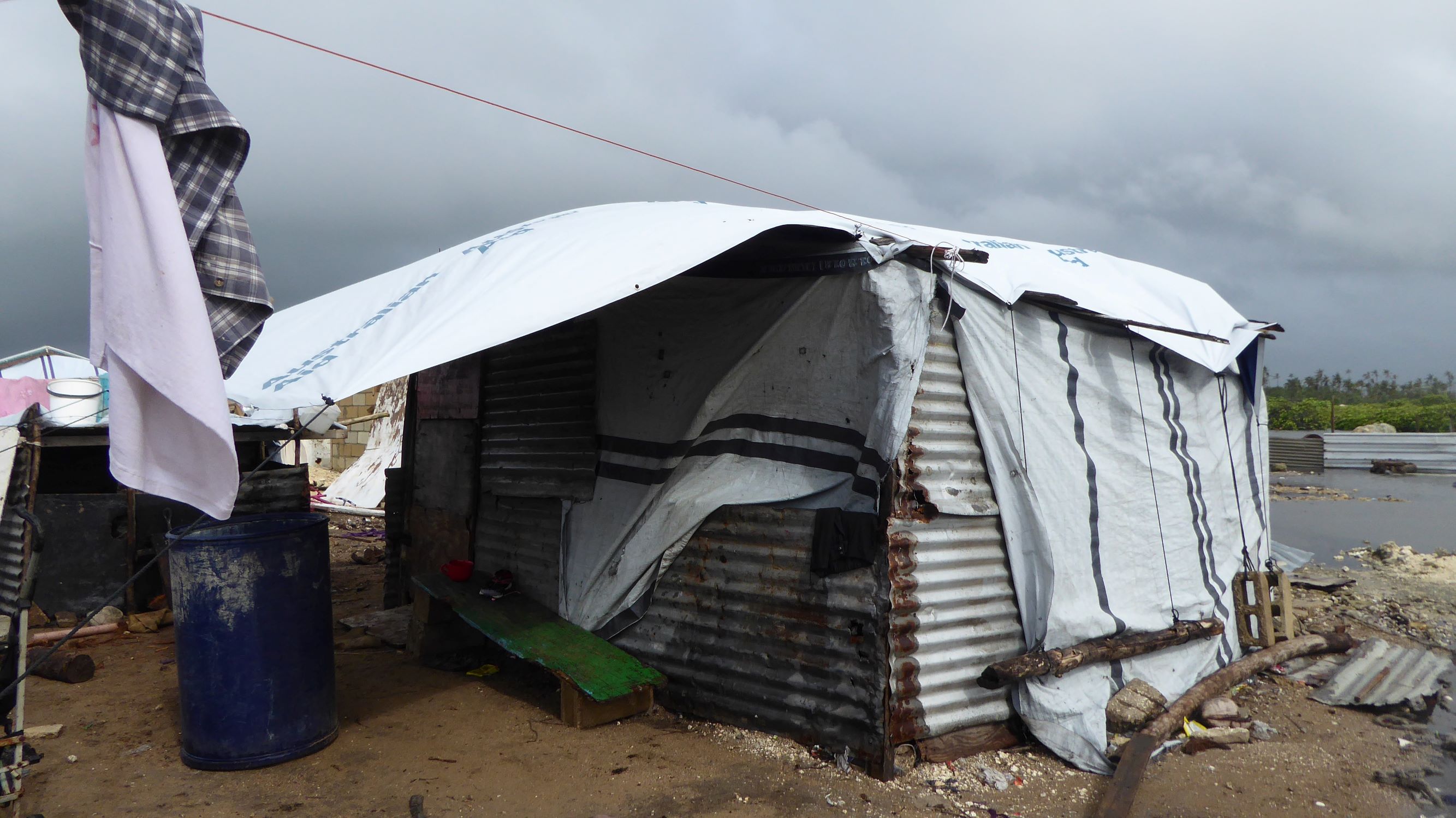 Damage to shack from Cyclone Gita inTongatapu Kolofo’ou Tukutonga