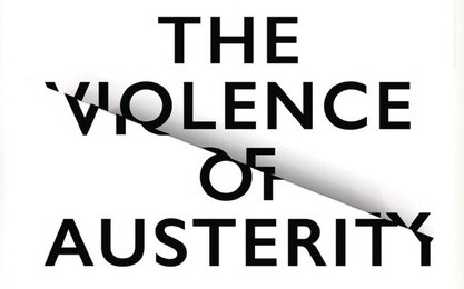 Crop of front cover of violence of austerity book
